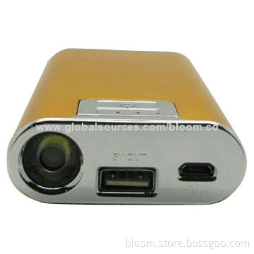 OEM Power Bank, 7,800mAh with 1W LED Flashlight, 5V DC/1A Input, 2 Years WarrantyNew